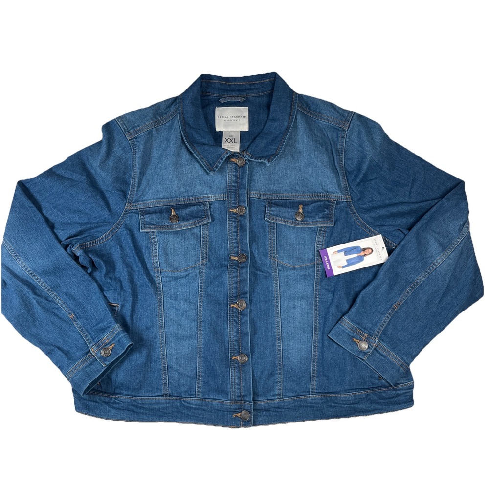 Social Standard by Sanctuary The Winnie Women's Denim Jacket‎ Size M - Picture 3 of 9